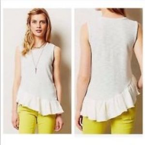 Clu + Willoughby asymmetrical ruffle tank